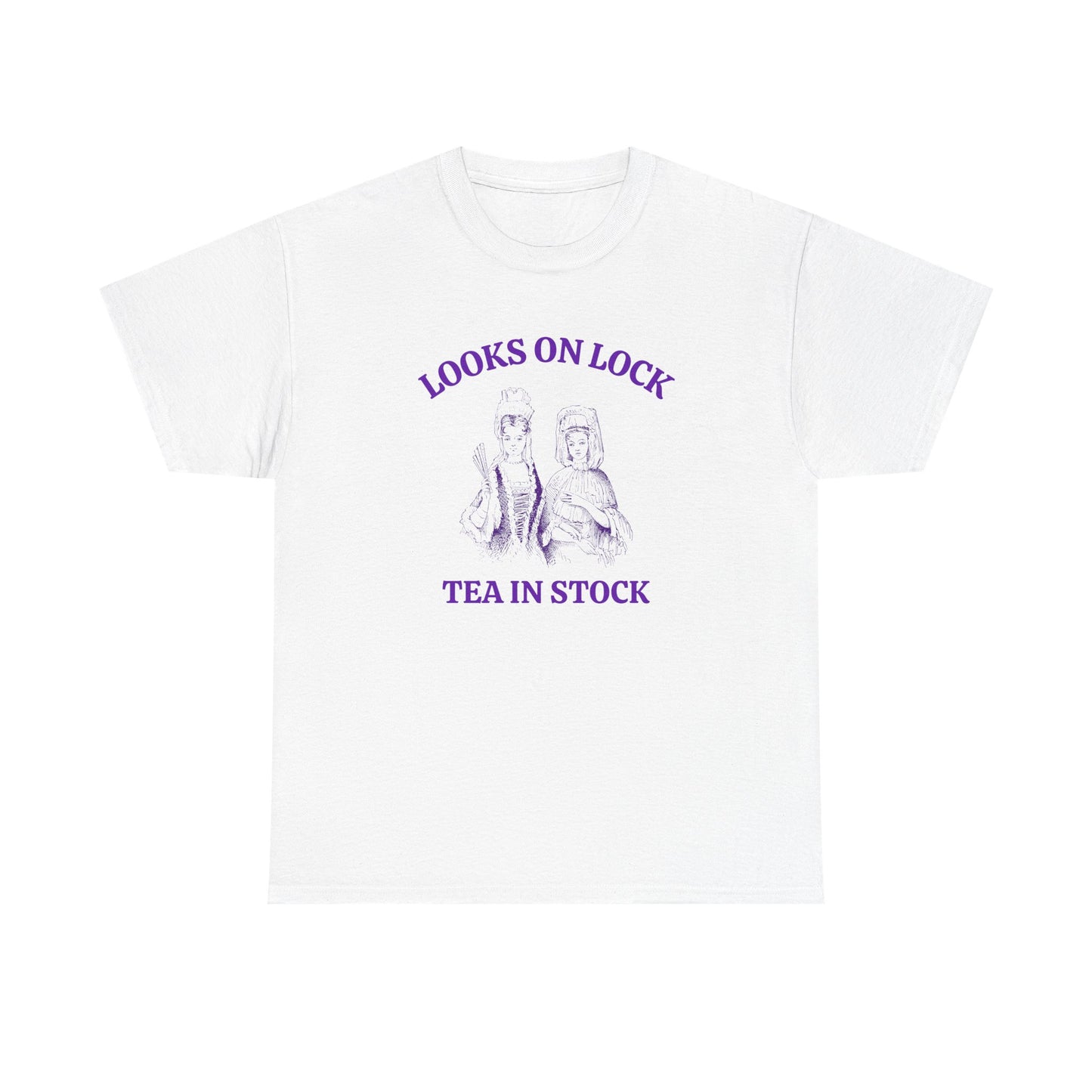 Looks on lock, tea in stock - T-SHIRT