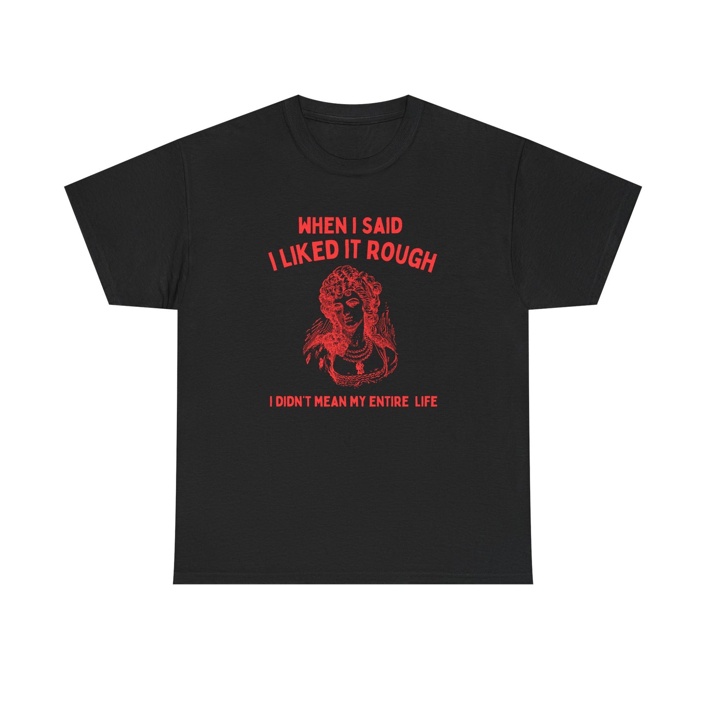 When I said I liked it rough, I didn't mean my entire life - T-SHIRT