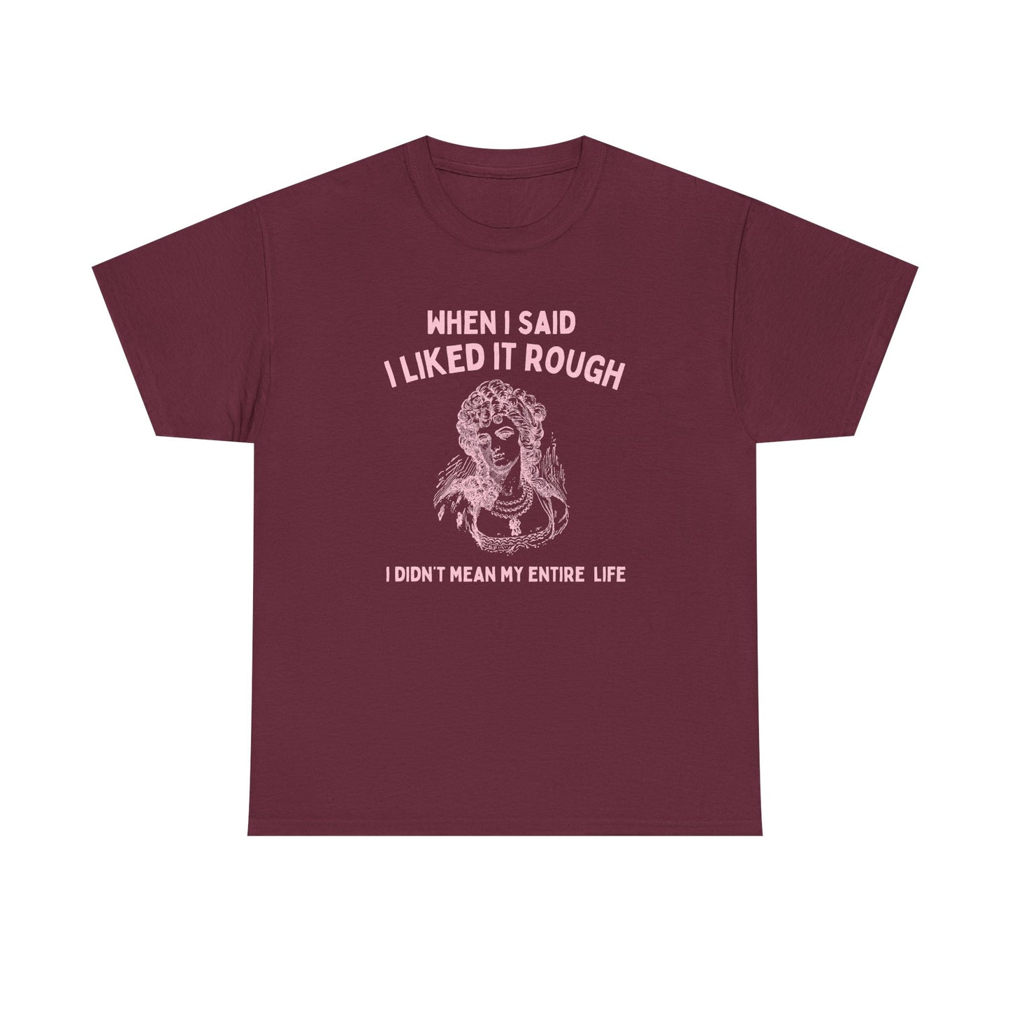 When I said I liked it rough, I didn't mean my entire life - T-SHIRT