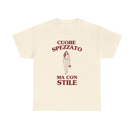 Cuore spezzato, ma con stile - T-SHIRT