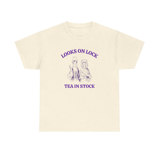 Looks on lock, tea in stock - T-SHIRT