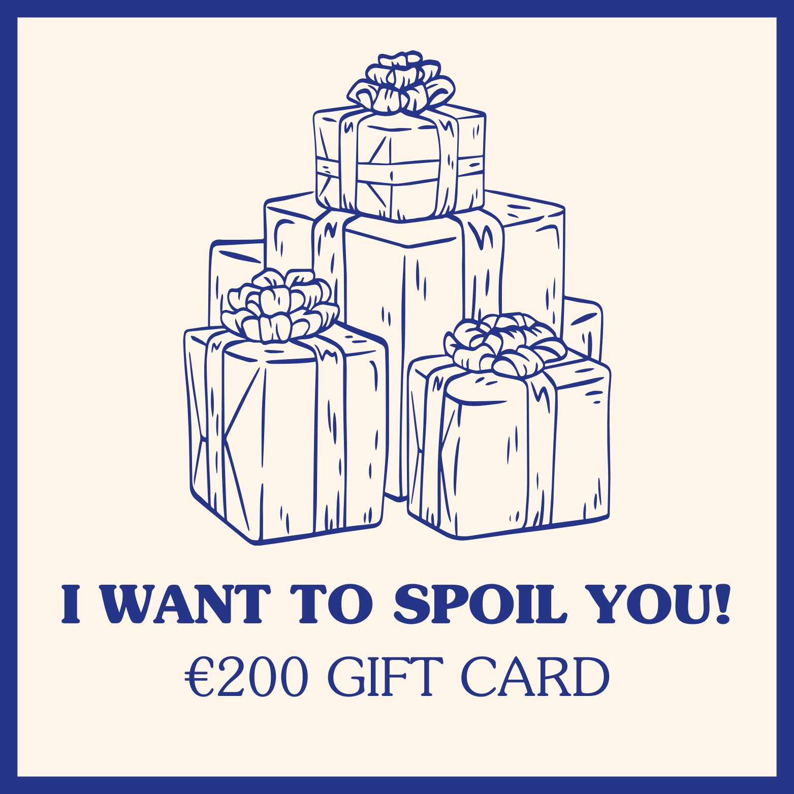 I WANT TO SPOIL YOU