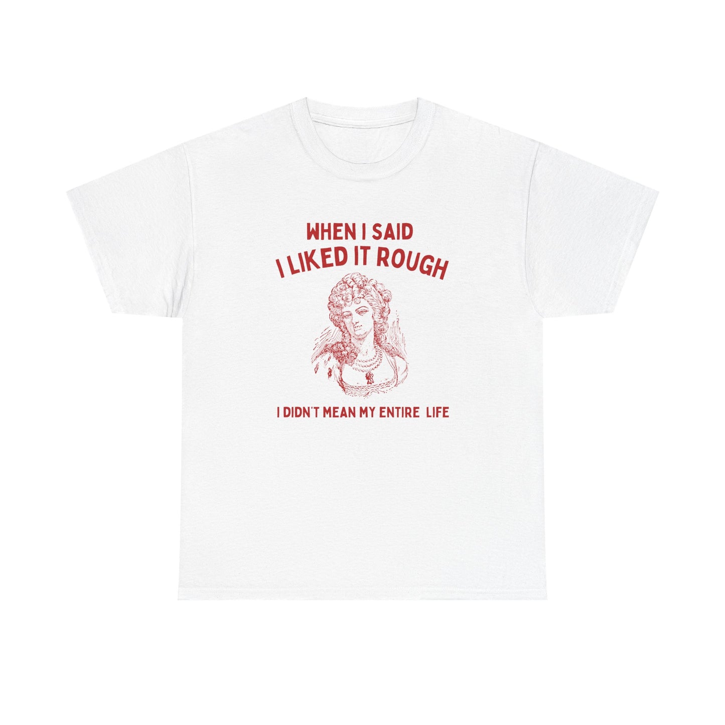 When I said I liked it rough, I didn't mean my entire life - T-SHIRT