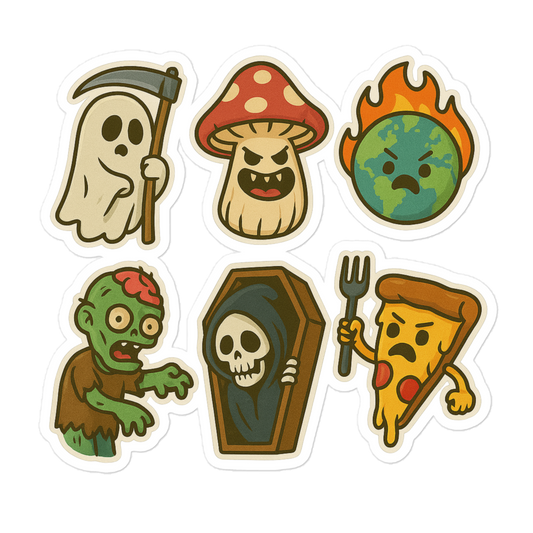 Dark Cartoons - STICKER SHEET